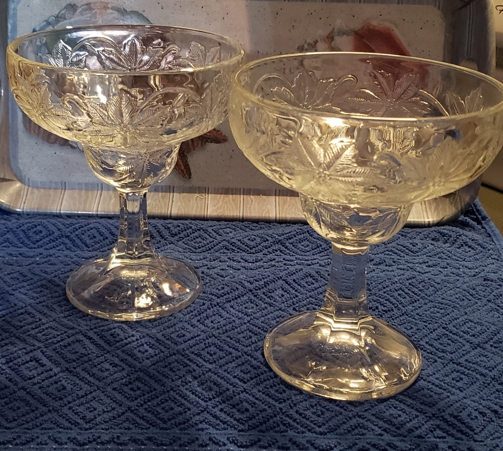 Princess House, vintage 90s margarita glasses